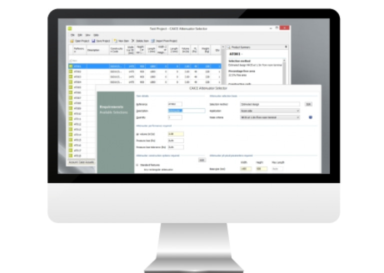 Download your Attenuator Selector software Caice